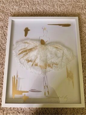 Ballerina Dancer Sequin Dress Colleen Karis Designs Wall Art 20” x 24”